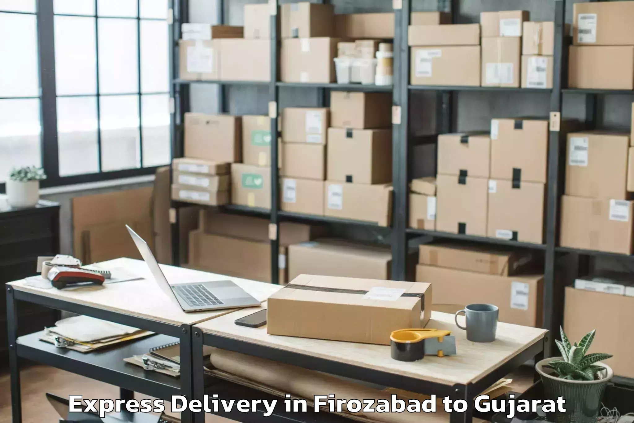 Discover Firozabad to Vaghodia Ina Express Delivery